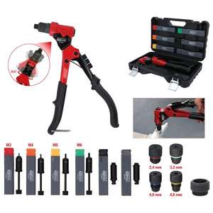 KS TOOLS - 150.9820 Jeu de riveteuses à main rotatives 3 en 1 (12 pièces) -CORPS EAN 4042146884775 ET TÔLES MÉTALLIQUES - Product Image 2