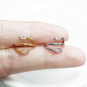 美国材料试验学会F136/G23软骨钛段鼻环环耳环穿刺女性男性身体饰品 - Product Image 5