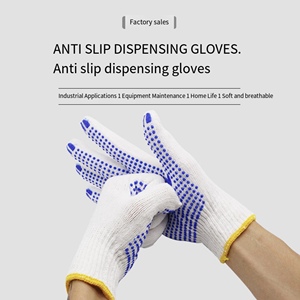 <strong>Glove</strong> PVC Dotted Cotton <strong>Gloves</strong> <strong>with</strong> Excellent <strong>Grip</strong> XL Size Customizable General Purpose Construction Work - Product Image 2