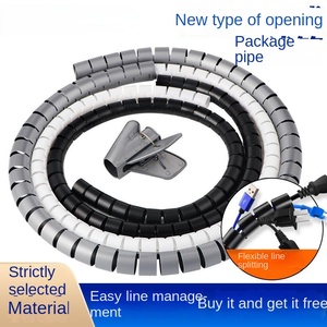 Cord Protector Spiral Wire Wrap Cord Computer Electrical Wire Organizer <b>Cable</b> Management Spiral <b>Cable</b> Wrap <b>Cable</b> <b>Sleeve</b> - Product Image 2