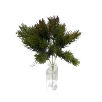 Rumput Pinus Buatan 5 Cabang, Rumput Natal Buatan, Rangkaian Bunga, Tanaman Pot, Dekorasi Taman Halaman