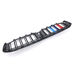 Rejilla de entrada de aire del parachoques delantero BMW Serie 3 G20, negro brillante, tricolor, plástico ABS - Product Image 2