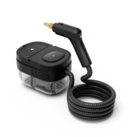 Nettoyeur vapeur portable, machine à vapeur avec brosse pour sol, tampons de nettoyage, buses pour le nettoyage des carreaux, des joints, des fenêtres et des tapis