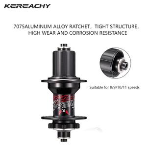 KEREACHY 120 anillos M9x100 M10x135 32 agujeros 6 trinquetes 5 rodamientos 8/9/10/11 velocidades Cubo de <span class=keywords><strong>bicicleta</strong></span> freno de disco montaña Cyclocross MTB Hubs - Product Image 6