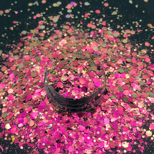 Paillettes caméléon en polyester de qualité cosmétique, flocons pour artisanat cadeaux, 4 pièces - Product Image 3