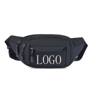 Sac banane sport en nylon personnalisé BSCI pour femme, sac de taille et de poitrine tendance avec ceinture réglable et logo décoratif, vente en gros partout dans le monde - Product Image 1
