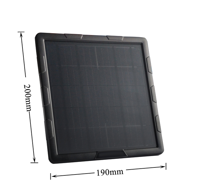 BL6A Solar Panel with 6000mAh Li Battery 6V 12V Output for Most 4G Wildlife Trail Camera Essential Hunting Product