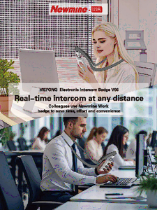 VIEFONG V66 Badge da Lavoro Intelligente con Traduzione e Chat Vocale in Tempo Reale, Personalizzabile per Ufficio e Fabbrica, Interfono Globale - Product Image 5