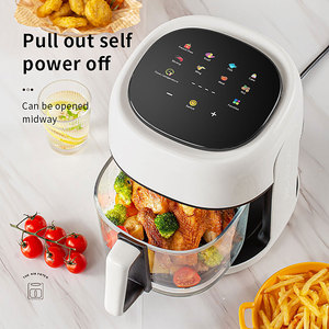 Freidora de aire inteligente eléctrica de 4L 9 en 1 personalizada 360 ℃ Freidora de aire de cesta frita <span class=keywords><strong>visual</strong></span> panorámica para uso doméstico - Product Image 4