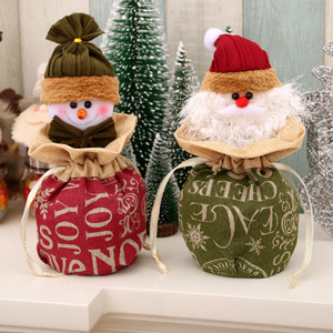 Nueva Bolsa de Regalo Navideña Grande para Niños, Bolsa de Lino con Cierre de Cordón, Bolsa para Dulces de Nochebuena, Bolsa de Regalo - Product Image 3