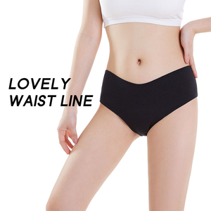 Shanhao OEM biodégradable bambou Culottes Menstruelles taille basse étanche tricoté coupe haute lavable pour les femmes menstruelles - Product Image 3