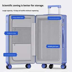Ensemble <span class=keywords><strong>de</strong></span> <span class=keywords><strong>valises</strong></span> <span class=keywords><strong>de</strong></span> voyage en polycarbonate à roulettes, 20 pouces pour bagages à main et 28 pouces pour <span class=keywords><strong>valises</strong></span> <span class=keywords><strong>de</strong></span> voyage, vente en gros - Product Image 4