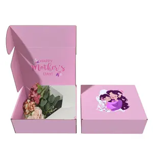 새해 2024 어머니의 날 선물 상자 스카프 골판지 상자 말린 꽃 포장 상자