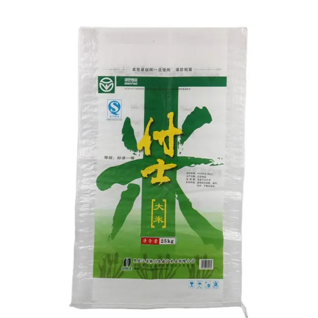 농업 패키지 플라스틱 재활용 pp <span class=keywords><strong>짠</strong></span> 가방 25 키로그램 50 키로그램 쌀 포장 열 씰 25 키로그램 50 키로그램 쌀 포장 가방