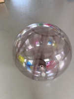 Grande boule transparente décorative boule de miroir gonflable ballon de miroir gonflable suspendu en PVC pour la boule de publicité de fête
