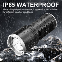 Lampe torche super lumineuse 10000 lumens en métal, étanche, longue portée, puissante, LED tactique, zoom, rechargeable