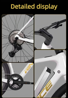 Vélo de route électrique cargo en carbone 700C, 24 vitesses, moteur haute performance 45N.m, câbles entièrement intégrés, léger (15 kg)