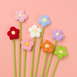 Flor Artificial <span class=keywords><strong>de</strong></span> <span class=keywords><strong>Ganchillo</strong></span> Hecha a Mano <span class=keywords><strong>de</strong></span> 4 cm, Pequeño Ramillete <span class=keywords><strong>de</strong></span> <span class=keywords><strong>Flores</strong></span>, Decoración para Bodas y Hogar - Product Image 1