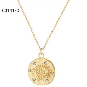 สร้อยคอแฟชั่นประดับเซอร์โคเนีย C0141 สำหรับผู้หญิง เครื่องประดับคุณภาพสูง - Product Image 2