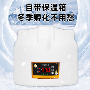 Incubateur d'œufs intelligent 6 œufs, retournement automatique, affichage numérique, pour l'éclosion des poussins, usage domestique, avec isolation, prêt pour l'hiver - Product Image 1