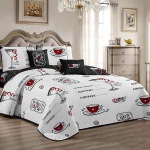 Colchas <span class=keywords><strong>de</strong></span> tamaño King para cama, juego <span class=keywords><strong>de</strong></span> edredón <span class=keywords><strong>de</strong></span> microfibra suave, ligero y estampado, venta al por mayor - Product Image 5