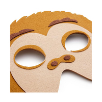 A207 Vente en gros de masques d'animaux en feutre pour enfants Jungle Safari Party Favors Birthday Lion Owl Sloth Deer Leopard Mask Animals for Children