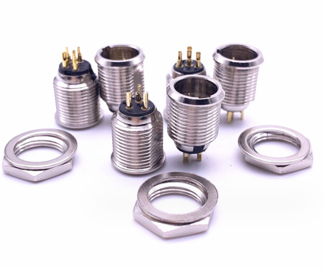 3PINS 4 PINS 5PIN 6 PIN Mini XLR Male Plug Panel Mount Audio Connectors