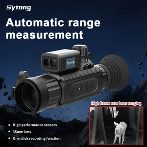 กล้องถ่ายภาพความร้อนอินฟราเรด Sytong AM06-35LRF เลนส์ 35 มม. มุมมองภาพ 7.5x5.7 ระยะ 800 ม. พร้อม WiFi เลนส์ปรับได้ กล้องมองกลางคืนแบบ SLR สำหรับส่องวัดระยะ - Product Image 3