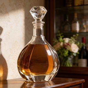 Bouteille en verre haut de gamme transparente avec sérigraphie, <span class=keywords><strong>vide</strong></span>, pour whisky, vodka, gin, liqueur, avec <span class=keywords><strong>bouchon</strong></span> – Offre spéciale - Product Image 5