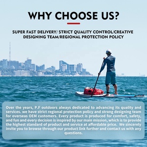 กระดานยืนพายแบบเป่าลม SUP Board กระดานโต้คลื่นหนา พร้อมอุปกรณ์เสริม PF Custom/54 เป็นมิตรกับสิ่งแวดล้อม - Product Image 6