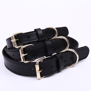 Venta de fábrica <span class=keywords><strong>Collar</strong></span> para mascotas <span class=keywords><strong>Collar</strong></span> de perro de cuero de vaca duradero de lujo para perros pequeños y grandes - Product Image 4