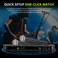 Sistema Inalámbrico Vocal Doble BLX288/SM58 con Dos Micrófonos de Mano Dinámicos Beta58a para Actuaciones en Vivo