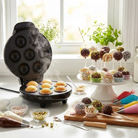 Machine à cupcakes électrique 6 empreintes avec plaques antiadhésives pour usage domestique et hôtelier - Appareil de cuisson pour desserts et collations