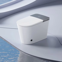 Bidet intelligent entièrement automatique avec réservoir d'eau intégré, sans limitation de pression d'eau, double capteur, massage chaud et froid intégré