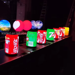 Sáng tạo vòng kéo <span class=keywords><strong>Mini</strong></span> có thể dẫn hiển thị <span class=keywords><strong>HD</strong></span> P2 Video hiển thị Pop lon Màn hình LED trong nhà linh hoạt bia chai hiển thị - Product Image 2