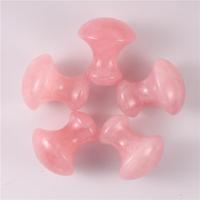 YUEXIU Gua Sha en Jade Rose Naturel, Planche de Massage Facial, Outil de Beauté pour Usage Commercial et Domestique