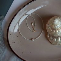 Collier Kirin vintage tendance en cuivre avec perles imitation, plaqué or 14 pouces avec chaîne d'extension de 1 pouce pour soirée