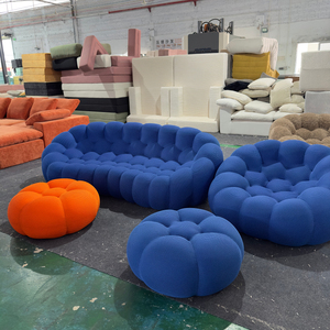 अद्वितीय डिजाइन लक्जरी लिविंग रूम फर्नीचर 3 सीटर कपड़े नीचे सोफे nordic सोफे पर - Product Image 4