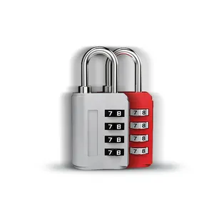 High Quality Zinc Alloy 4 digit Combination Lock Traveling Bag Suitcase Password Padlock for Gym Cabinet Customization Logo