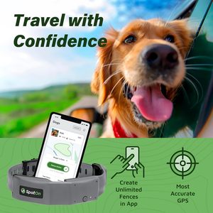 ปลอกคอสุนัขติดตามตำแหน่ง GPS SpotOn สีเทา ระบบติดตามแบบเรียลไทม์ สำหรับสุนัขพันธุ์ใหญ่ พร้อมบลูทูธ - Product Image 5