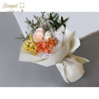 Groothandel Gedroogde Bloemen Vierkante Doos Cadeau Rozenboeket Eeuwigdurend Langdurig Verjaardag Valentijnsdag Moederdag Afstuderen