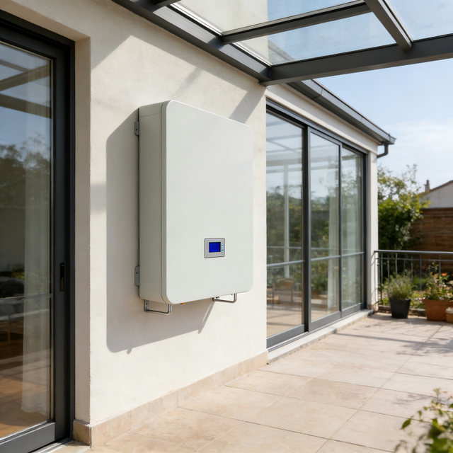 Wall Mounted LiFePO4 Battery Solar Storage Cabinet Home Residential Backup Power Energy System