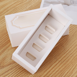 Scatola per Macaron in Cartone per Alimenti, Confezione da 5, Piccola, Bianca, con Finestra, per Natale, Prezzo all'Ingrosso - Product Image 3