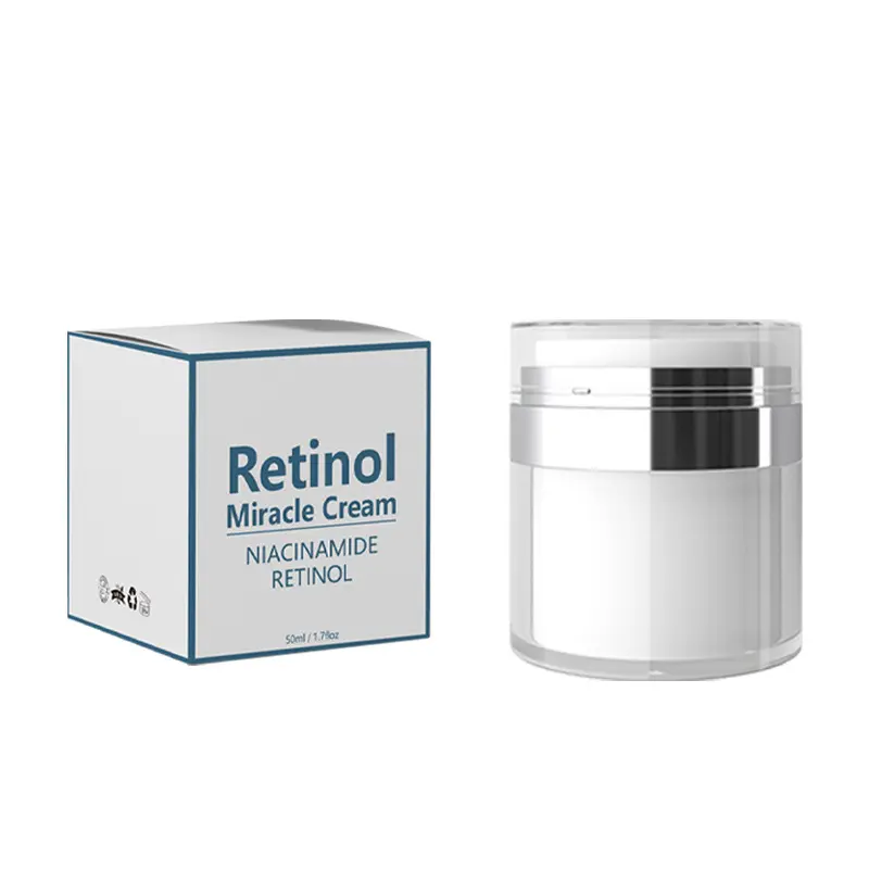 Private Label Gezichtsverzorging Retinol Miracle Cream Organische Vochtinbrengende Whitening Anti-Aging Rimpel Gloeiende Gezichtscrème