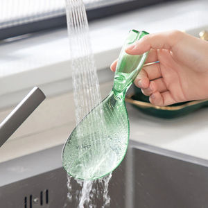 Cuchara de arroz bonita, cuchara de arroz de plástico para cocinar, cuchara de arroz antiadherente, utensilios de cocina transparentes de Color alto - Product Image 6