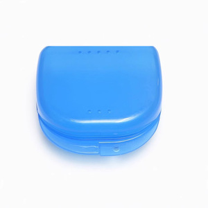 Plastic <b>Denture</b> Case With Holes Small Size Storage <b>Box</b> For Dental Retainer Adult Use - Product Image 2