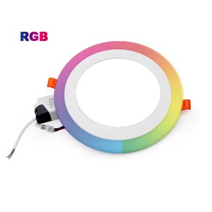 Điều Khiển Từ Xa Downlight Led Đèn Cct Adjystable Bảng Điều Khiển Ánh Sáng <span class=keywords><strong>Rgb</strong></span> Trần Lõm Vòng 24 Wát Đôi Màu Led Bảng Điều Chỉnh Ánh Sáng - Product Image 1