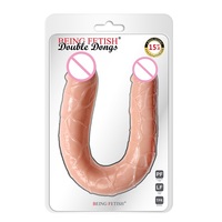 Dildo de doble punta largo para penetración, juguete sexual para lesbianas y mujeres