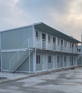 Casa contenedor modular Oficina móvil integrada y montaje residencial Marco <span class=keywords><strong>de</strong></span> acero <span class=keywords><strong>de</strong></span> color estándar para sitio <span class=keywords><strong>de</strong></span> construcción - Product Image 1