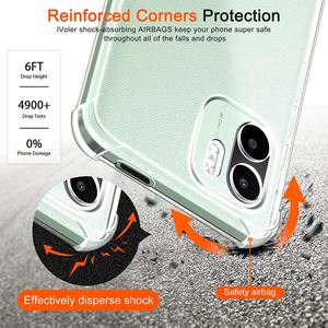 Funda transparente para Xiaomi Redmi A2, A1 Plus, Redmi 12C, 11 Prime, a prueba de golpes, suave, de silicona, para Redmi note 12 <span class=keywords><strong>Pro</strong></span>, x5 <span class=keywords><strong>pro</strong></span> - Product Image 2
